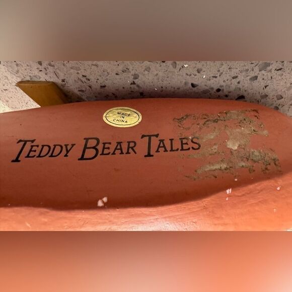 Teddy Bear Tales Thanksgiving Figurine, 2 Indian Bears In Canoe w/ Turkey - Picture 8 of 8